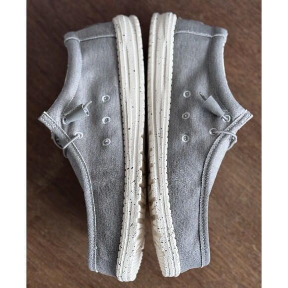 Men’s Size 13 Hey Dude Wally Stretch Canvas Iron 40022-1HO New In Box main image 5